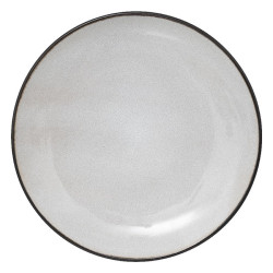Assiette dessert diane beige d21 de J-Line by Jolipa - Déco intérieur dans Assiette