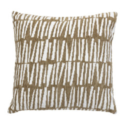 Housse coussin jeni chenille kaki 40x40cm de J-Line by Jolipa - Déco intérieur dans J031