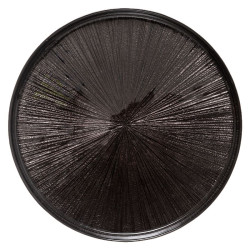 Assiette plate astra noir d28 de J-Line by Jolipa - Déco intérieur dans Assiette