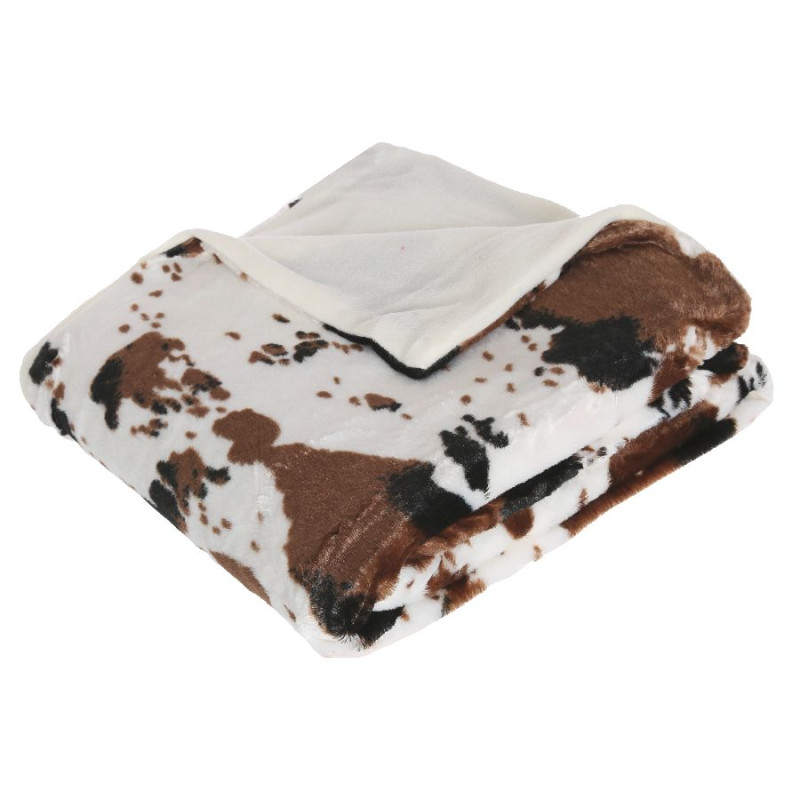 Plaid vache 130x160cm de J-Line by Jolipa - Déco intérieur dans J031
