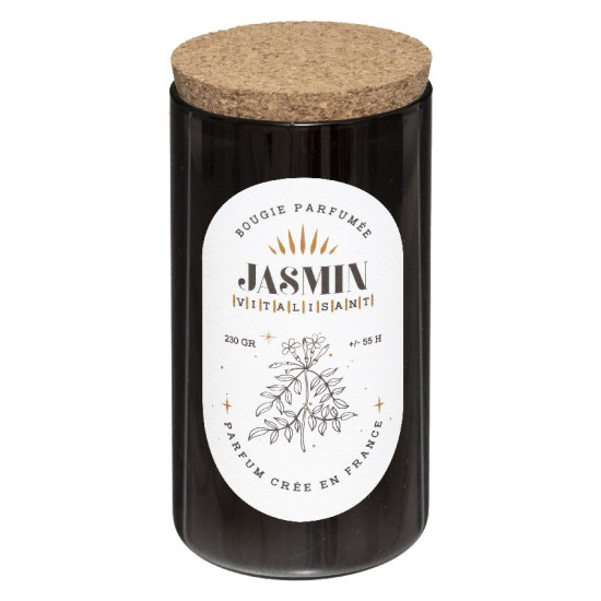 Bougie parfumee snow jasmin 230g de J-Line by Jolipa - Déco intérieur dans J031