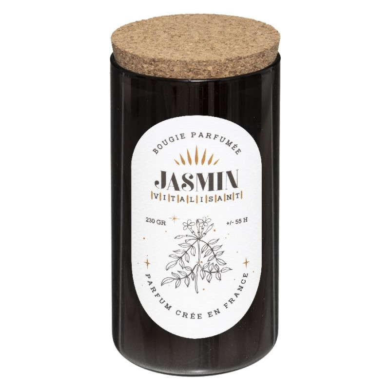 Bougie parfumee snow jasmin 230g de J-Line by Jolipa - Déco intérieur dans J031