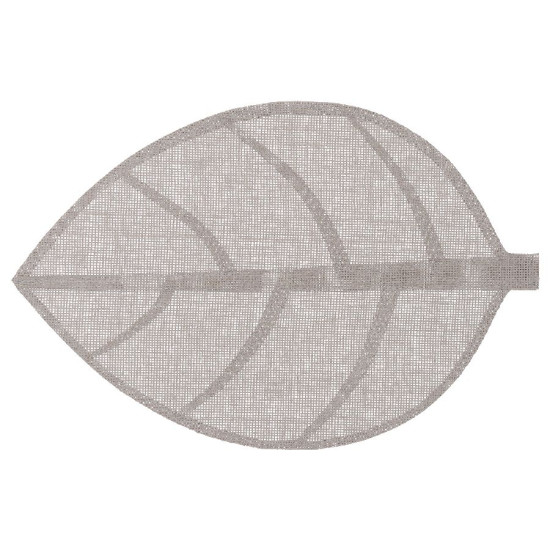 Set table feuille gris clair 50x33cm de J-Line by Jolipa - Déco intérieur dans J031