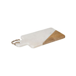 Assiette presentation marbre blanc 30x15cm de J-Line by Jolipa - Déco intérieur dans J031