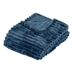 Plaid flanelle cotele 130x170cm ass de J-Line by Jolipa - Déco intérieur dans J031