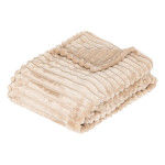 Plaid flanelle cotele 130x170cm ass de J-Line by Jolipa - Déco intérieur dans J031
