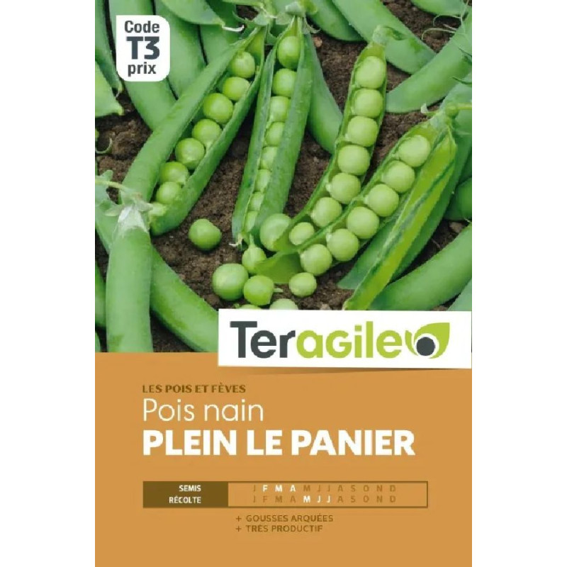 Pois nn ecos. pl. le panier 220g t3 terg de Teragile - produits pour le jardin dans C008