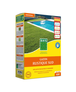 Gazon rustique sud 1 kg de graines de BHS - Produit pour les plantes dans C008