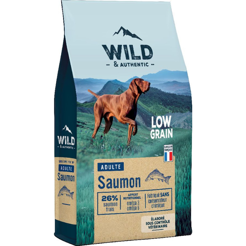 Croquette low grain wild adult 12kg saumon de Croquettes wild et authentic dans U0081