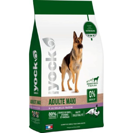 Yock nature adulte maxi 12kg de Croquettes YOCK pas cher dans U0081