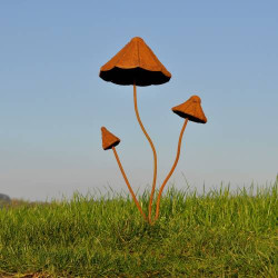 Champignon x3 rouille 480x250x680mm de Jardinerie Bordeaux Libourne Gironde dans H020