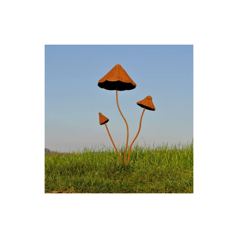 Champignon x3 rouille 480x250x680mm de Jardinerie Bordeaux Libourne Gironde dans H020