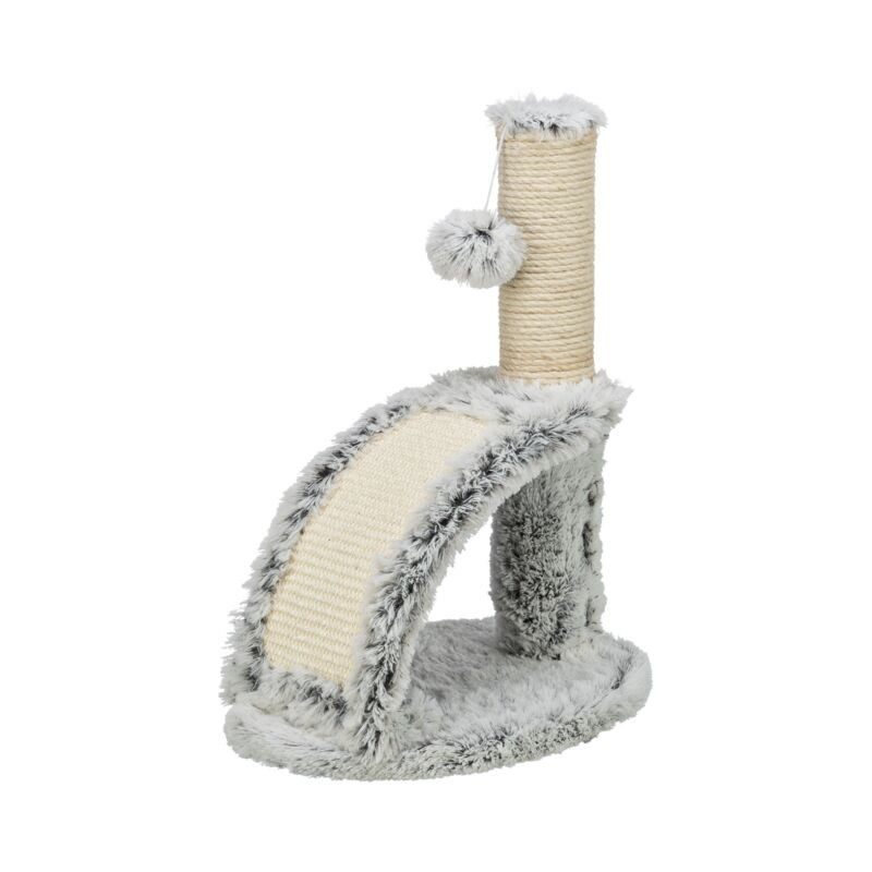 Arbre à chat winnie avec brosse 43cm blanc-noir de Trixie - Produit pour animaux dans T050