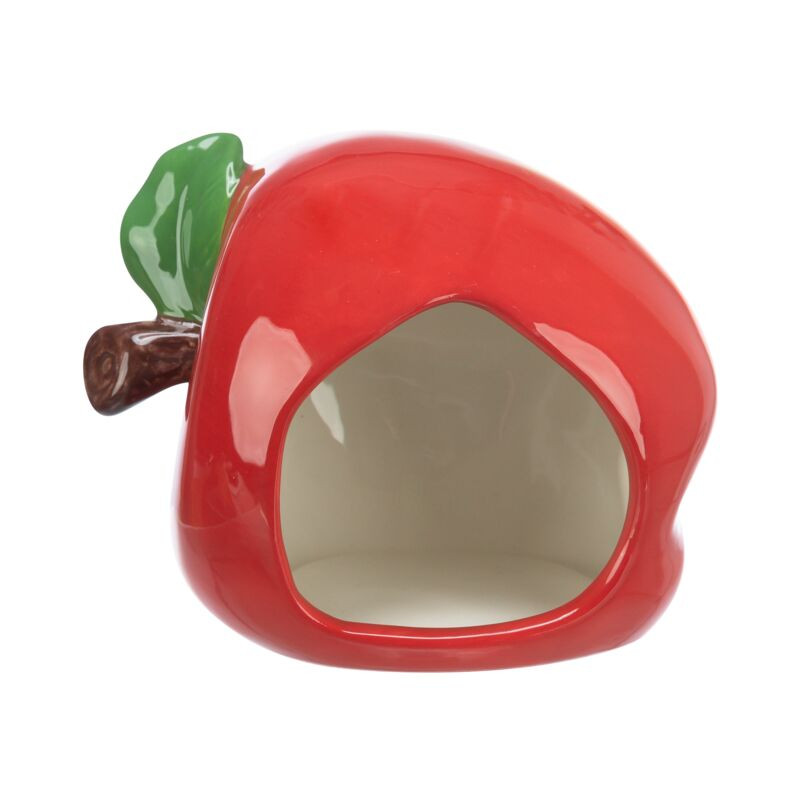Maison céramique pomme hamster/souris 13x10x10cm de Trixie - Produit pour animaux dans T050