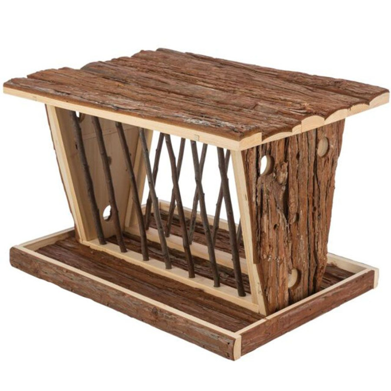 Râtelier à foin en bois 40x22x30cm de Trixie - Produit pour animaux dans T050