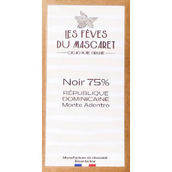 Tablette rep.dominic. 70g 75% cacao bean-to-bar de Les fèves du Mascaret - Chocolatier à Bordeaux dans 🍫 Chocolats
