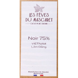 Tablette vietnam 70g 75% cacao bean-to-bar de Les fèves du Mascaret - Chocolatier à Bordeaux dans 🍫 Chocolats
