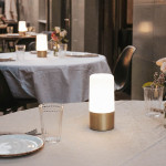 Lampe maia batterie rechargeable couleur laiton de Newgarden, éclairage solaire et à batterie dans N0371