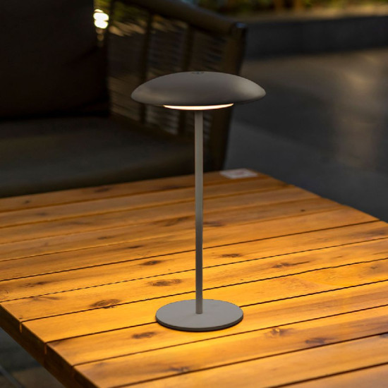 Lampe sardinia 30 rechargeable anthracite de Newgarden, éclairage solaire et à batterie dans N0371