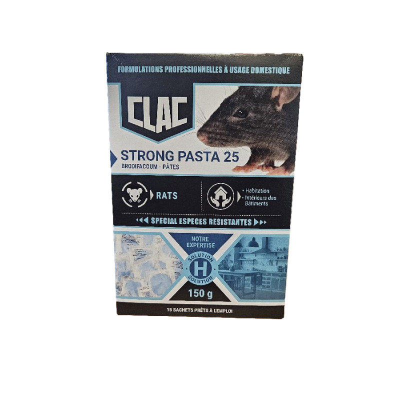 Pâtes huilées spéciales rats brodifacoum 150g