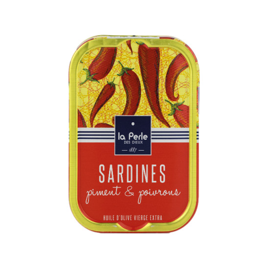 SARDINES PIMENT ET POIVRONS 115G de Table des producteurs Libourne dans E1001