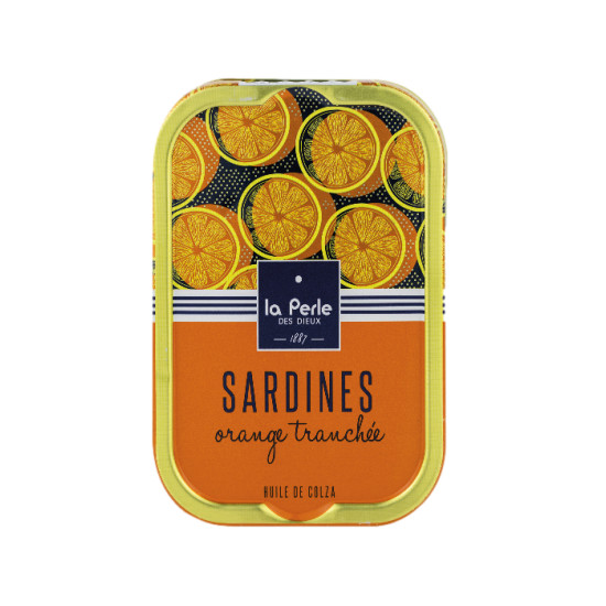 SARDINES HUILE COLZA ET ORANGE 115G de Table des producteurs Libourne dans E1001