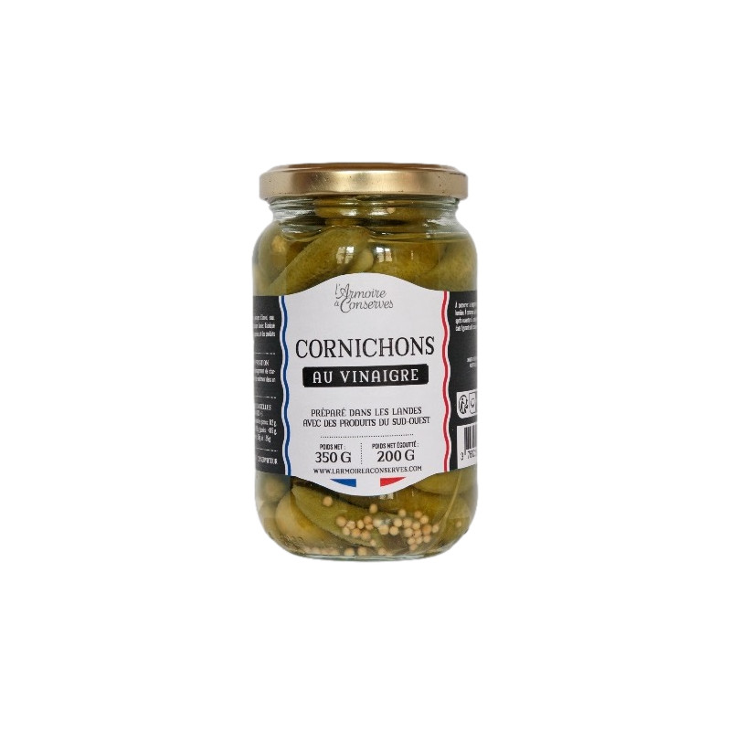PETITS CORNICHONS AU VINAIGRE 200G de Table des producteurs Libourne dans E1001