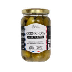 PETITS CORNICHONS AIGRE DOUX 200G de Table des producteurs Libourne dans E1001