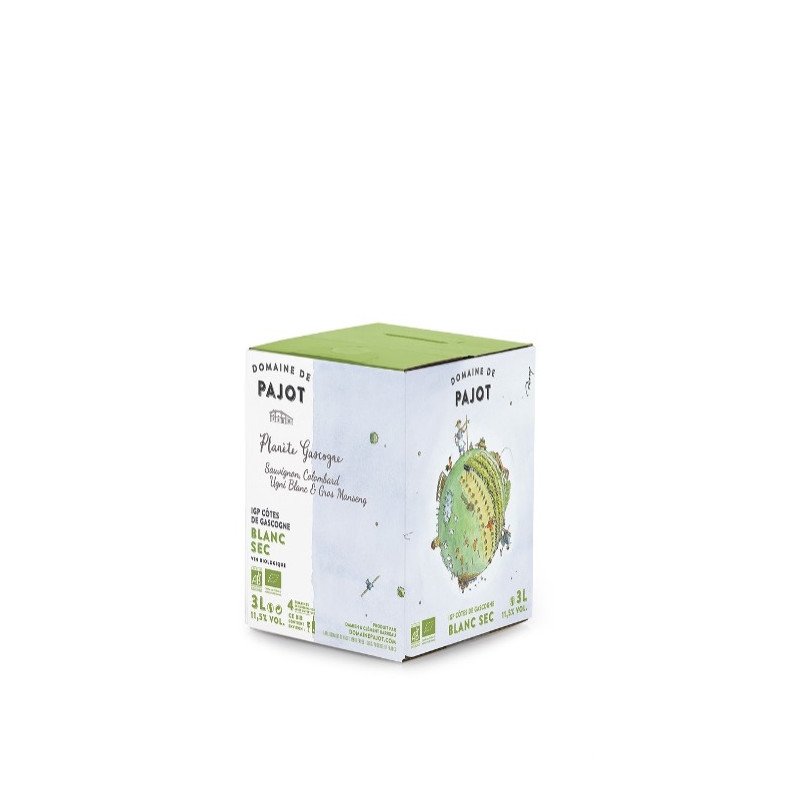 COTE GASCOGNE BLC SEC BIO BIB 3L 4 CEPAG de Table des producteurs Libourne dans 🍷 Vins