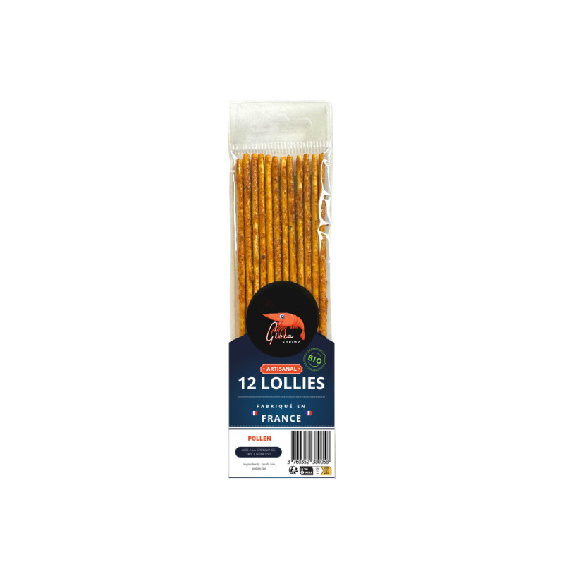 12 lollies pollen bio pour crevettes de Gioia Shrimp, les lollies dans G0901
