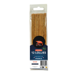 12 lollies banane bio pour crevettes de Gioia Shrimp, les lollies dans G0901