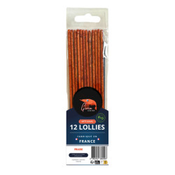 12 lollies fraise bio pour crevettes de Gioia Shrimp, les lollies dans G0901