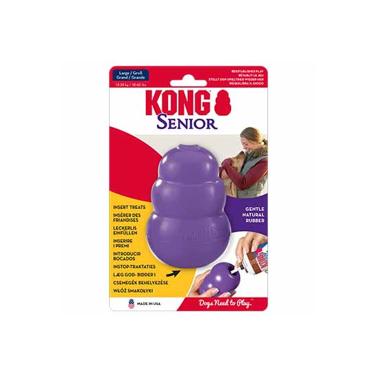 Kong senior l - 10.4x7x7cm mauve de Jouet KONG pour chien dans L043