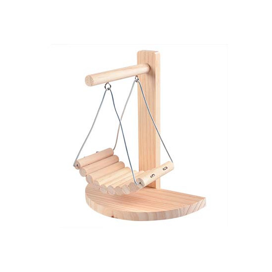 Chaise à bascule en bois 21.5x11.5x24cm de Laroy - aliments et d'accessoires pour animaux de compagnie dans L043