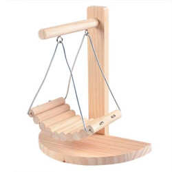 Chaise à bascule en bois 21.5x11.5x24cm de Laroy - aliments et d'accessoires pour animaux de compagnie dans L043
