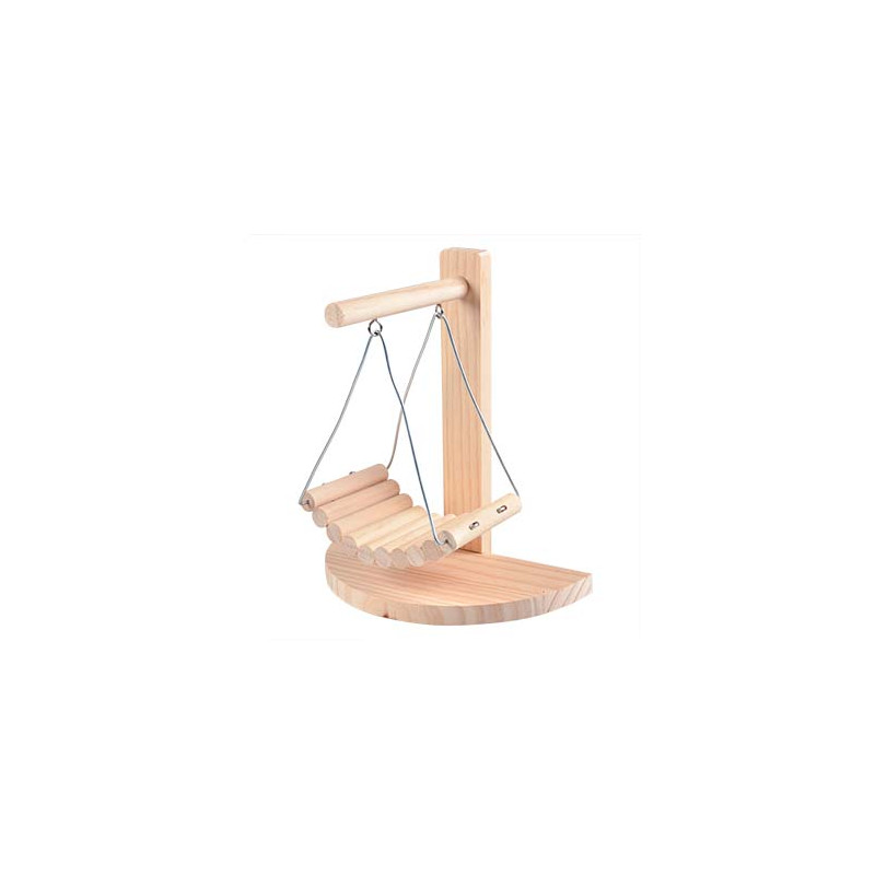 Chaise à bascule en bois 21.5x11.5x24cm de Laroy - aliments et d'accessoires pour animaux de compagnie dans L043