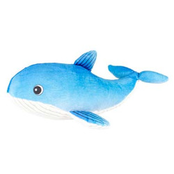 Peluche baleine ocean 27x8x7cm bleu/blanc de Laroy - aliments et d'accessoires pour animaux de compagnie dans L043