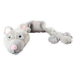 Peluche lapin squeaky xl - 62x13x10cm gris de Laroy - aliments et d'accessoires pour animaux de compagnie dans L043