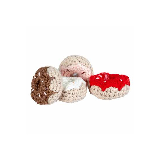 Donut play mix 5x5x2cm - tube couleurs mélangées de Laroy - aliments et d'accessoires pour animaux de compagnie dans L043