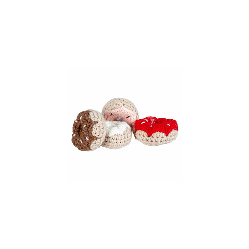 Donut play mix 5x5x2cm - tube couleurs mélangées de Laroy - aliments et d'accessoires pour animaux de compagnie dans L043