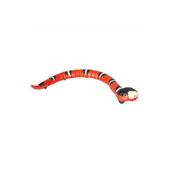 Jouet pour chat serpent mouvant 38x3.5x3cm rouge de Laroy - aliments et d'accessoires pour animaux de compagnie dans L043