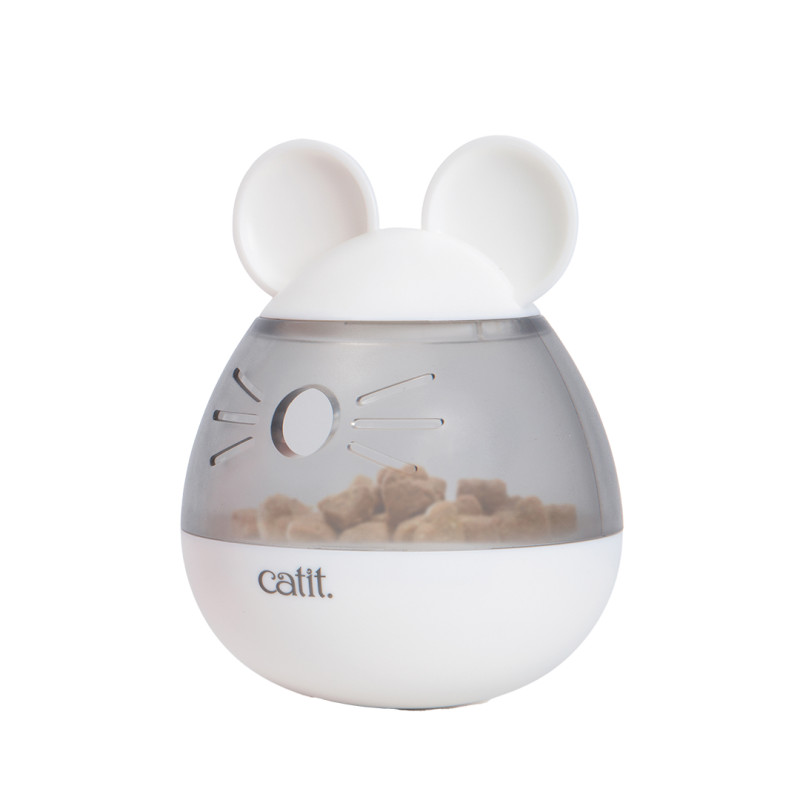 Distributeur friandises chat - souris rouge de Laroy - aliments et d'accessoires pour animaux de compagnie dans L043