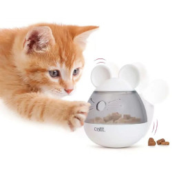 Distributeur friandises chat - souris rouge de Laroy - aliments et d'accessoires pour animaux de compagnie dans L043