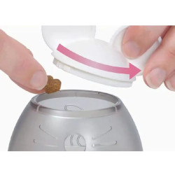 Distributeur friandises chat - souris rouge de Laroy - aliments et d'accessoires pour animaux de compagnie dans L043
