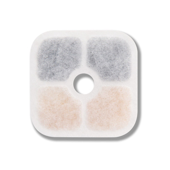 Filtre pour fonatine pixi 6 pieces - 8.5x8.5x1cm de Laroy - aliments et d'accessoires pour animaux de compagnie dans L043