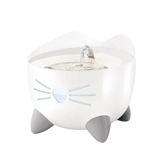 Fontaine chat pixi 2l dessus inox - 20x20x17cm de Laroy - aliments et d'accessoires pour animaux de compagnie dans L043