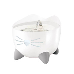 Fontaine chat pixi 2l dessus inox - 20x20x17cm de Laroy - aliments et d'accessoires pour animaux de compagnie dans L043
