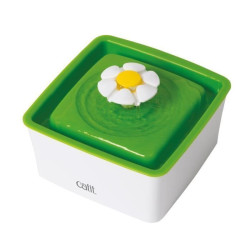 Fontaine pour chat avec fleur 1.5l - 9.5x19x19cm de Laroy - aliments et d'accessoires pour animaux de compagnie dans L043