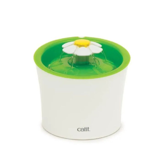 Fontaine pour chat avec fleur 3l - 19x21x22cm de Laroy - aliments et d'accessoires pour animaux de compagnie dans L043