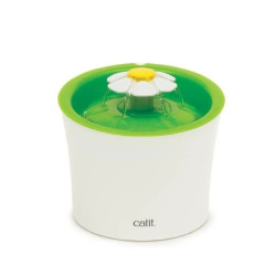 Fontaine pour chat avec fleur 3l - 19x21x22cm de Laroy - aliments et d'accessoires pour animaux de compagnie dans L043